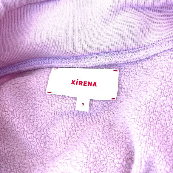 Xirena Chase Funnel Neck Sweatshirt Pullover All Rosey Pink Small Cotton - Picture 6 of 9